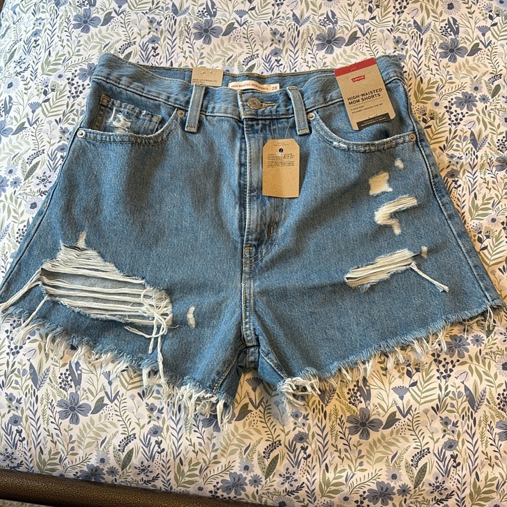 Levi’s Distressed Denim Shorts